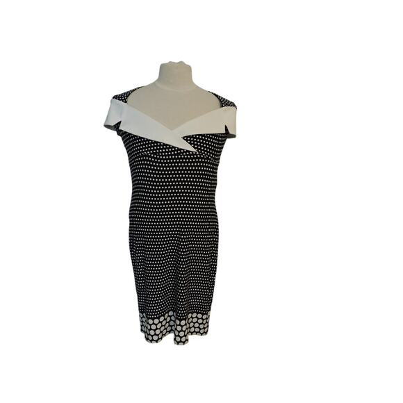 Joseph Ribkoff Polka Dot Dress - Picture 1 of 8